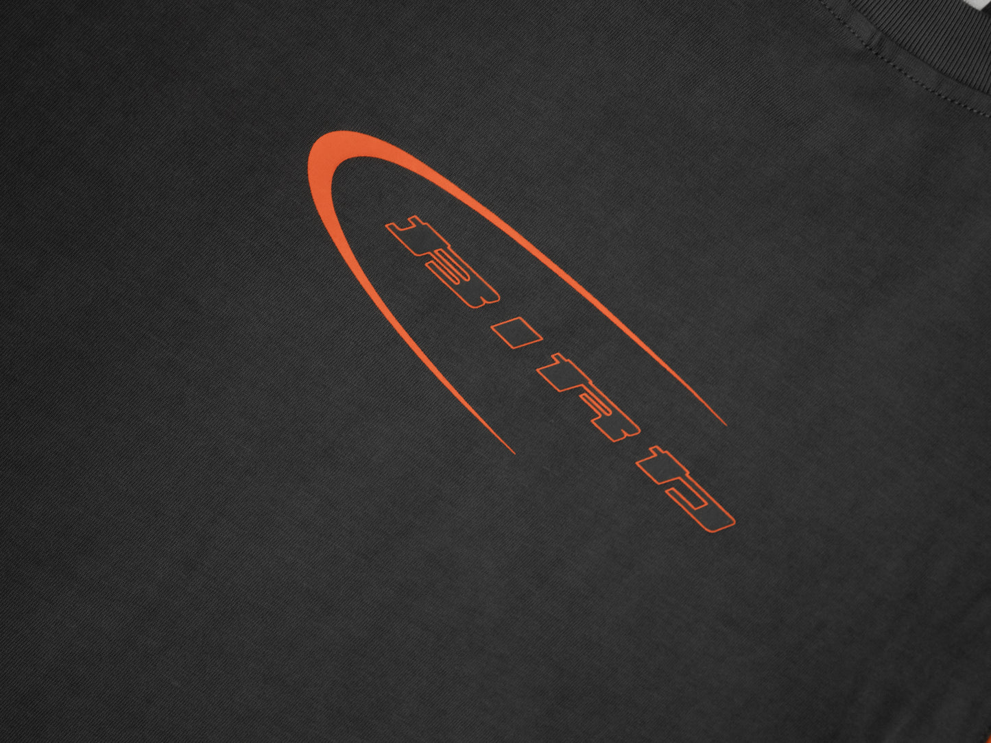 Dark Grey n orange tee